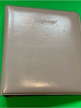 Longaberger Consultant Planner 7 Ring Binder Product Info Organizer